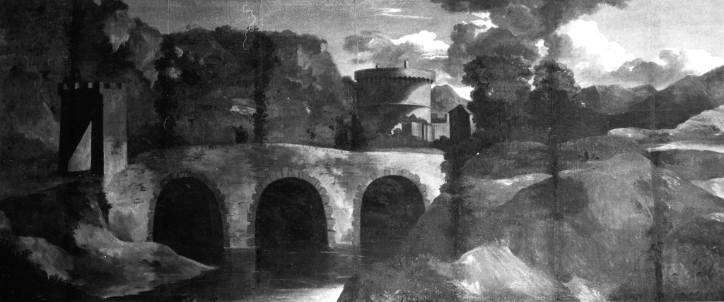 Paesaggio con il ponte lucano - Roma